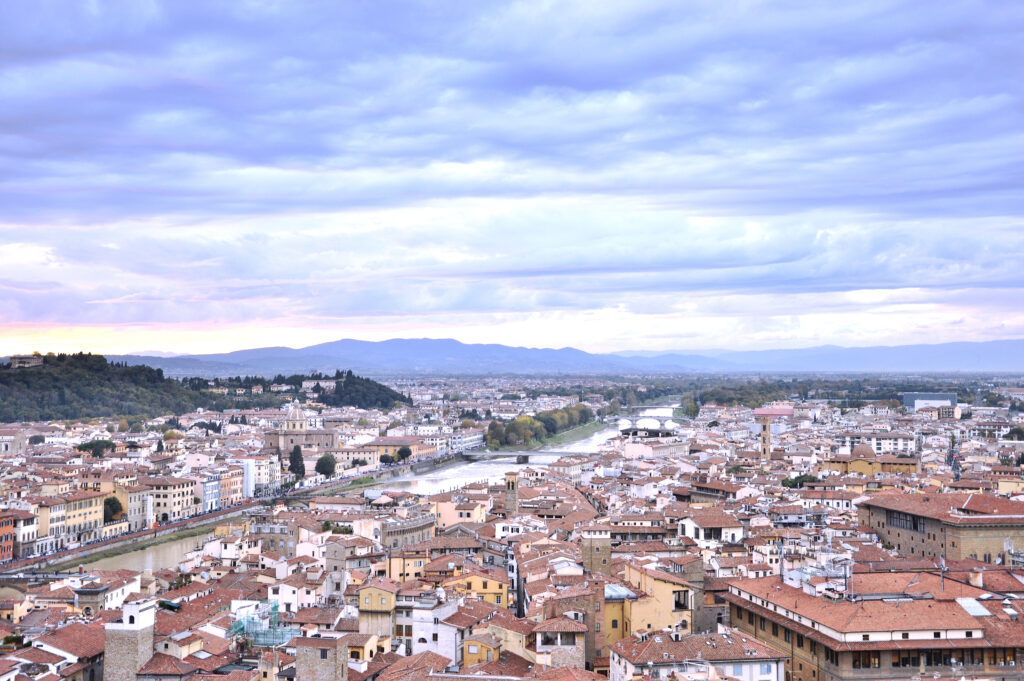 Tramonto sull'Arno fiume, arno, firenze, tramonto