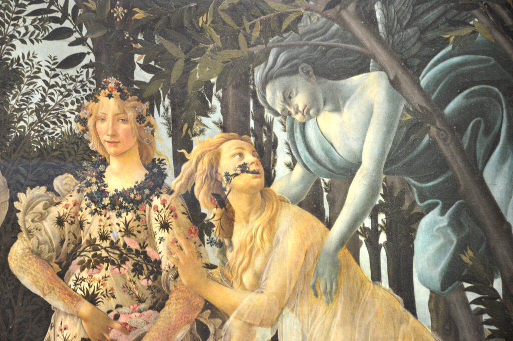 La Primavera di Botticelli botticelli, primavera, dipinto, firenze