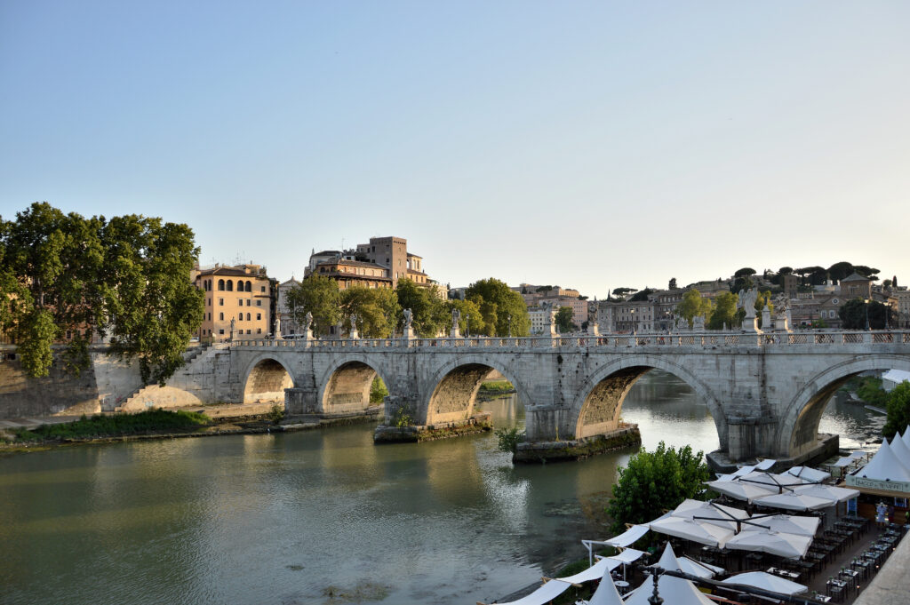 Tramonto sul Tevere