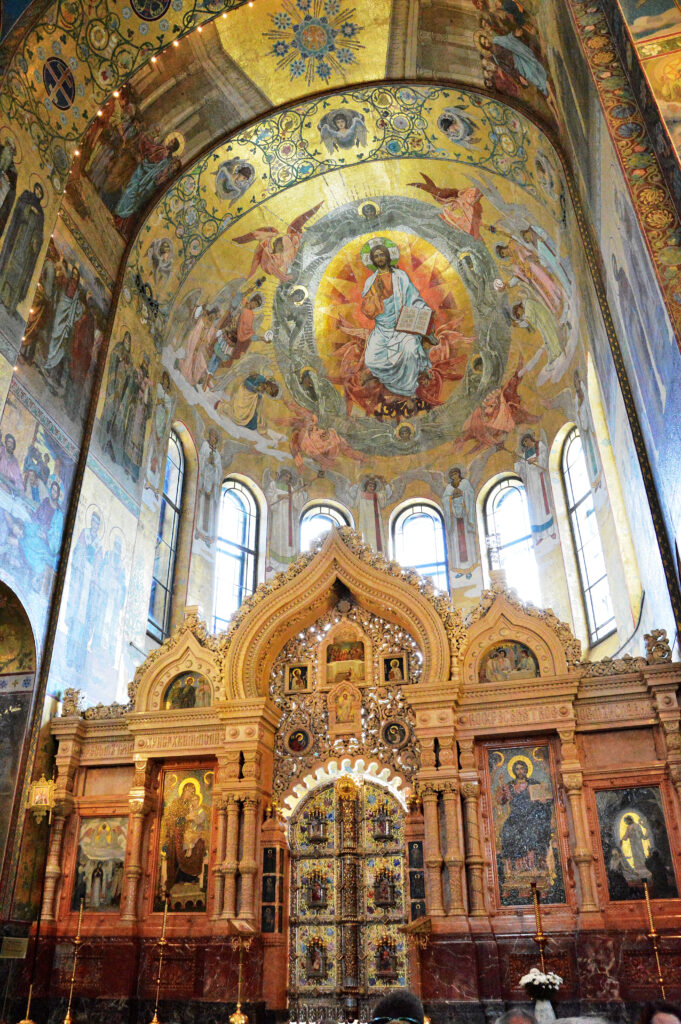L'abside della chiesa del Salvatore sul Sangue Versato - Храм Спаса на Крови abside, chiesa, affreschi