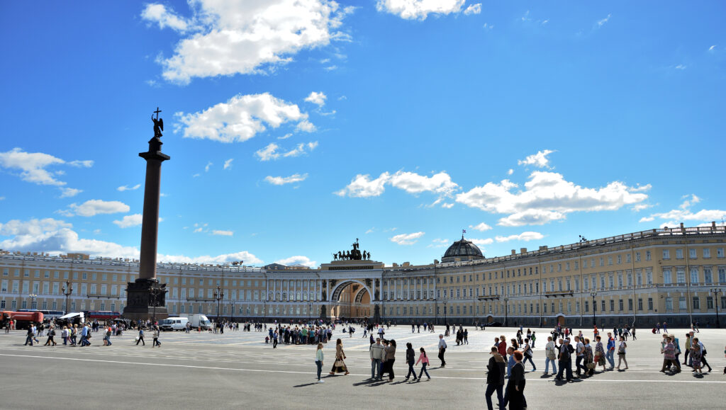 Piazza del Palazzo e State Hermitage estate, museo, palazzo, piazza