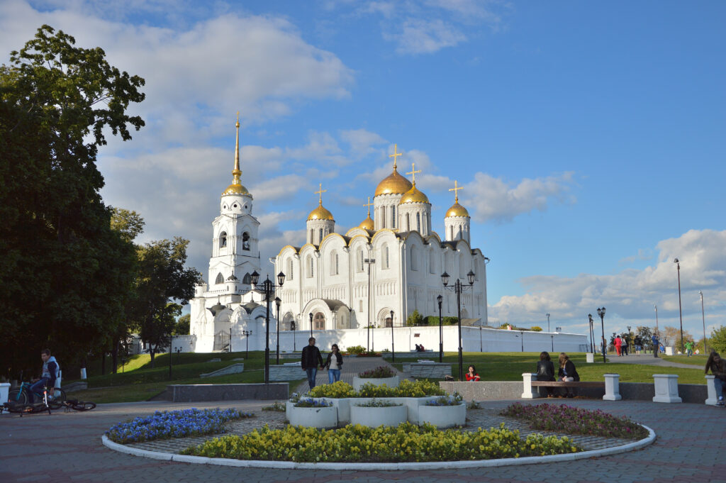 La Cattedrale dell’Assunzione al tramonto, Vladimir vladimir, cremlino, chiese, ortodossia