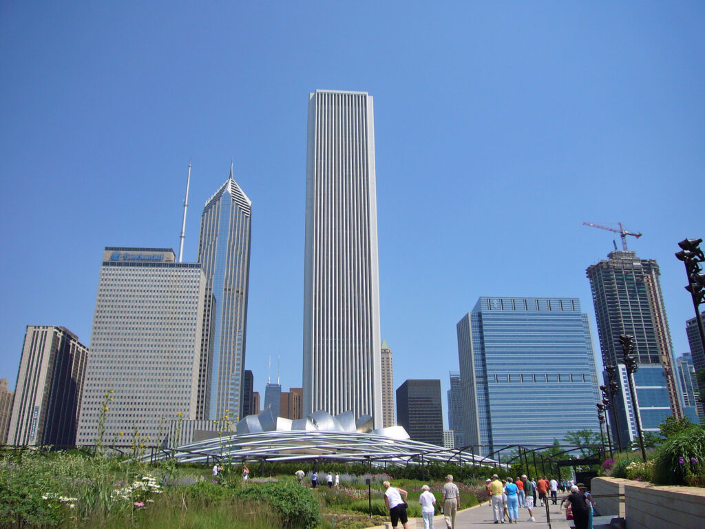 Grant Park, Chicago grattacieli, parco