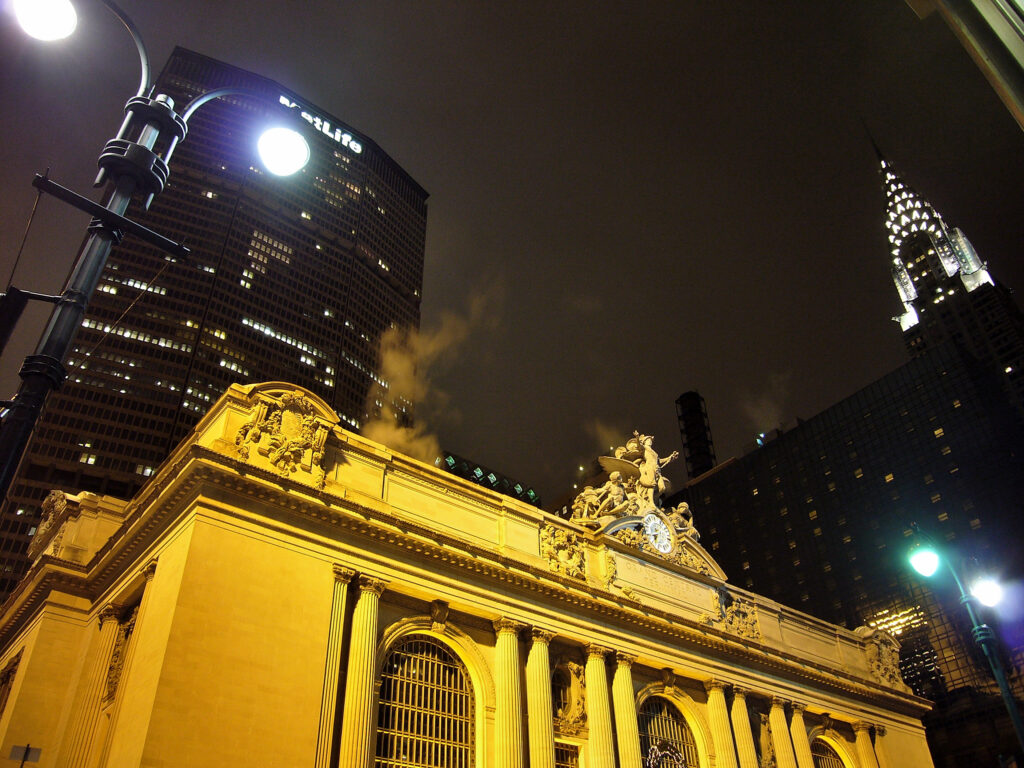 Met Life, Grand Central Station e Chrysler Building