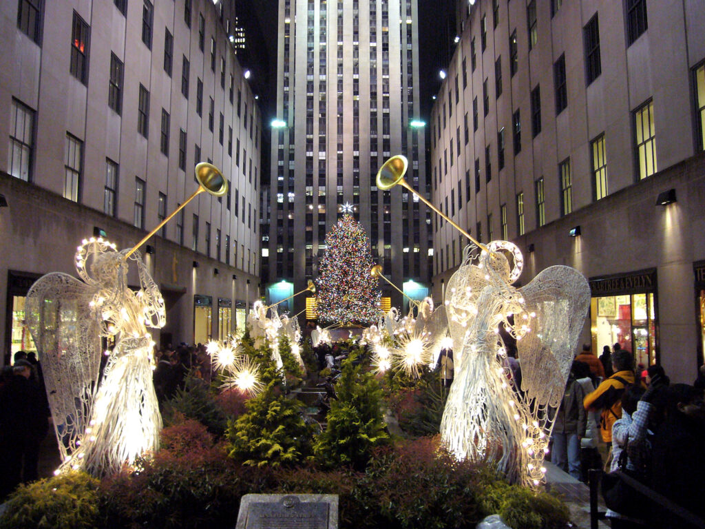 Natale al Rockefeller Center natale, angeli, new york