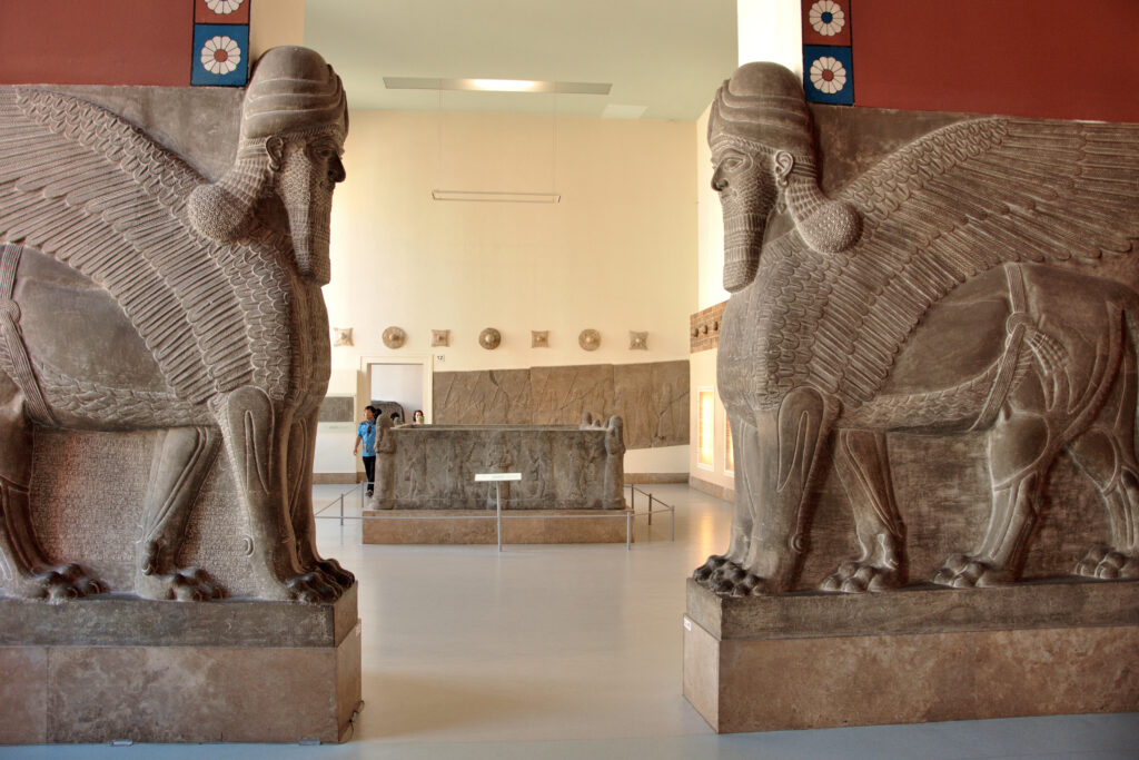 Arte assira museo, berlino, pergamon, arte assira