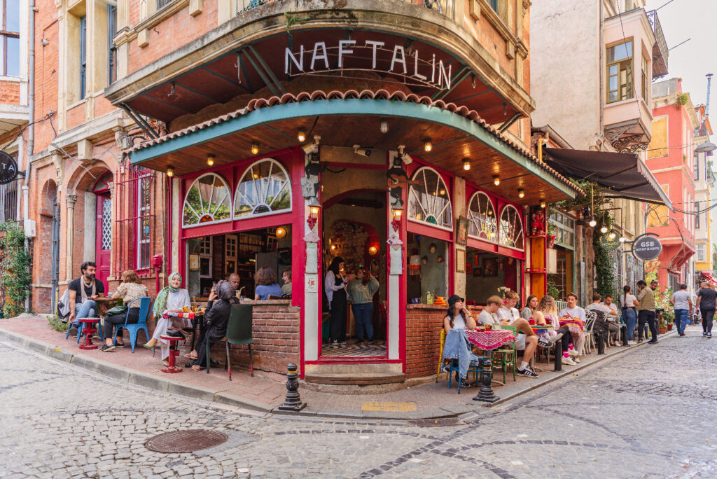 Naftaline cafè in Balat neighborhood view of the famous Naftaline cafè in Balat neighborhood