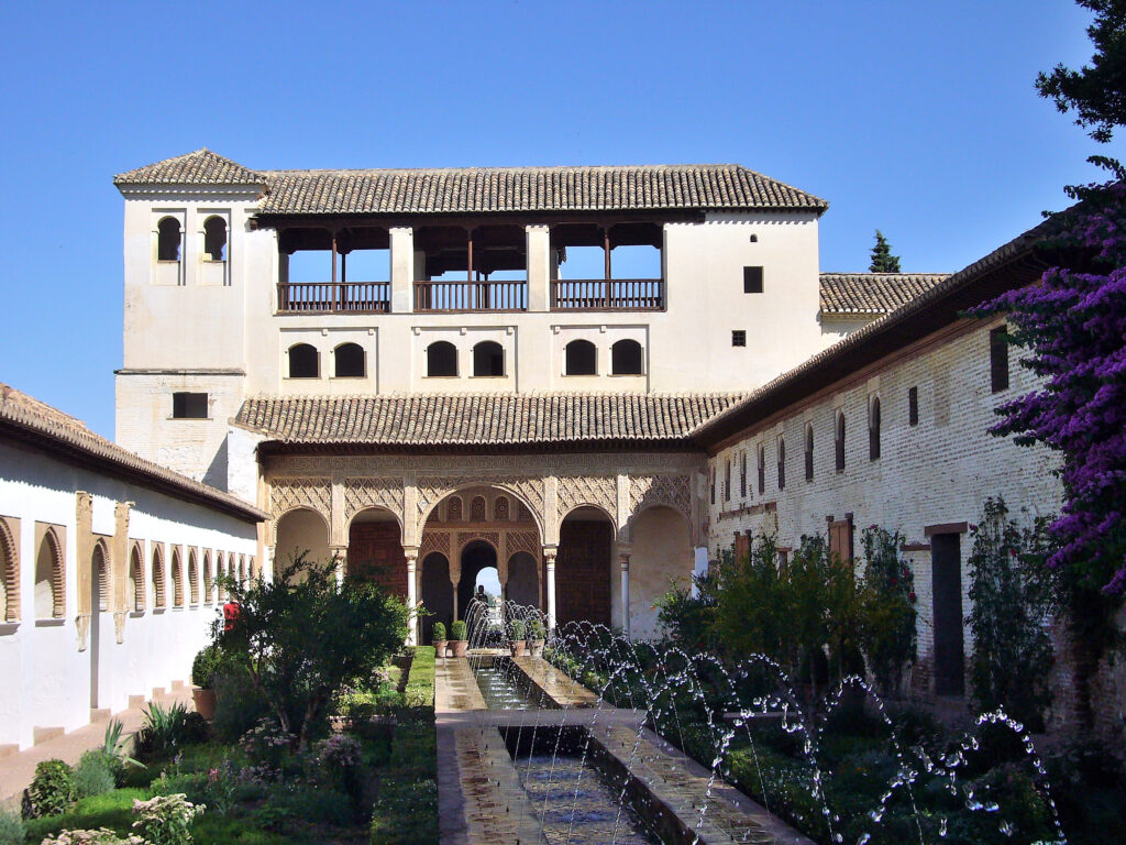 Ingresso dell'Alhambra alhambra, fontana, giardini