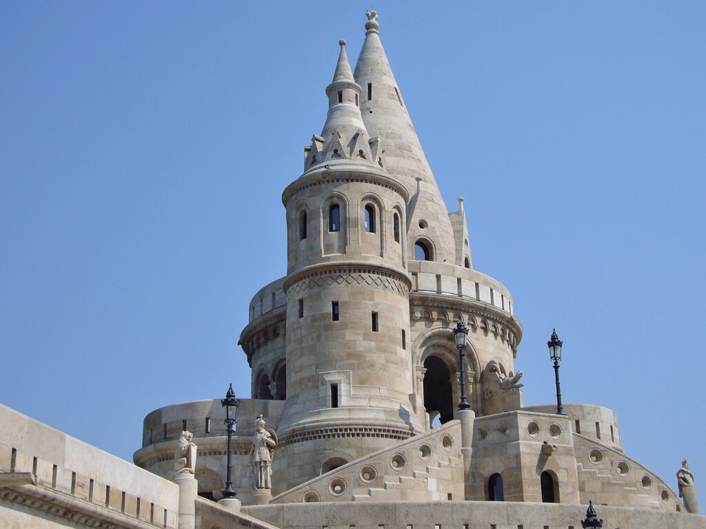 Torre del castello castello, budapest, estate