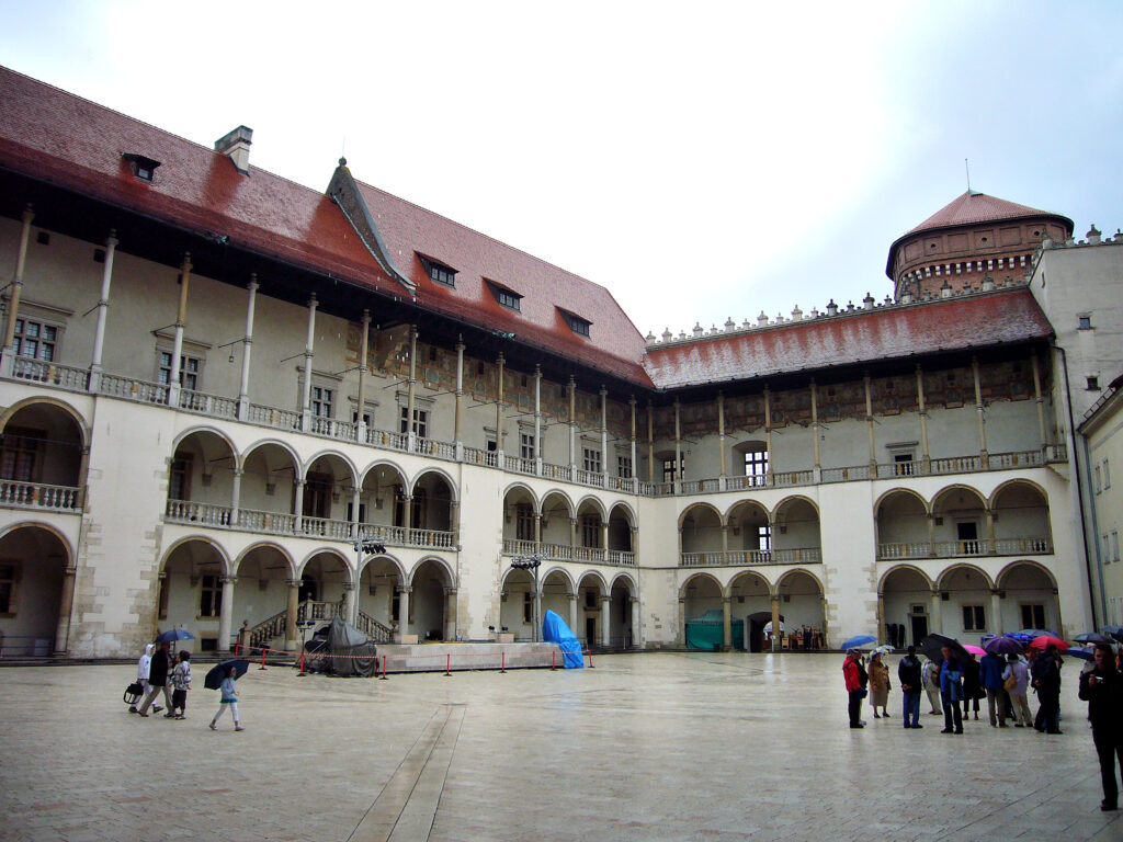Interno del castello del Wawel castello, wawel, cracovia