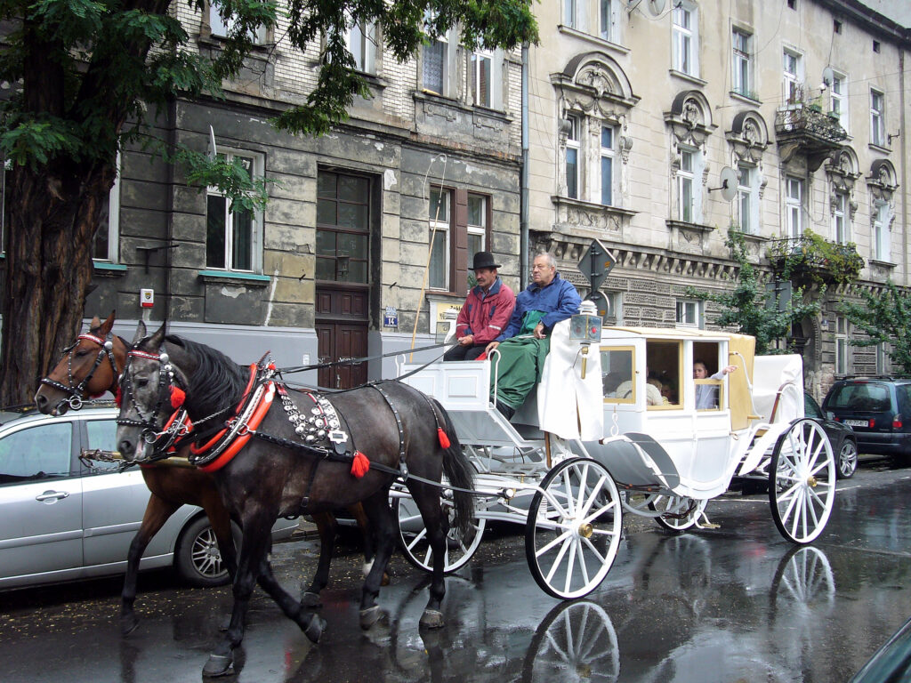 Giro in carrozza in partenza da Piazza del Mercato carrozza, cavalli, cracovia