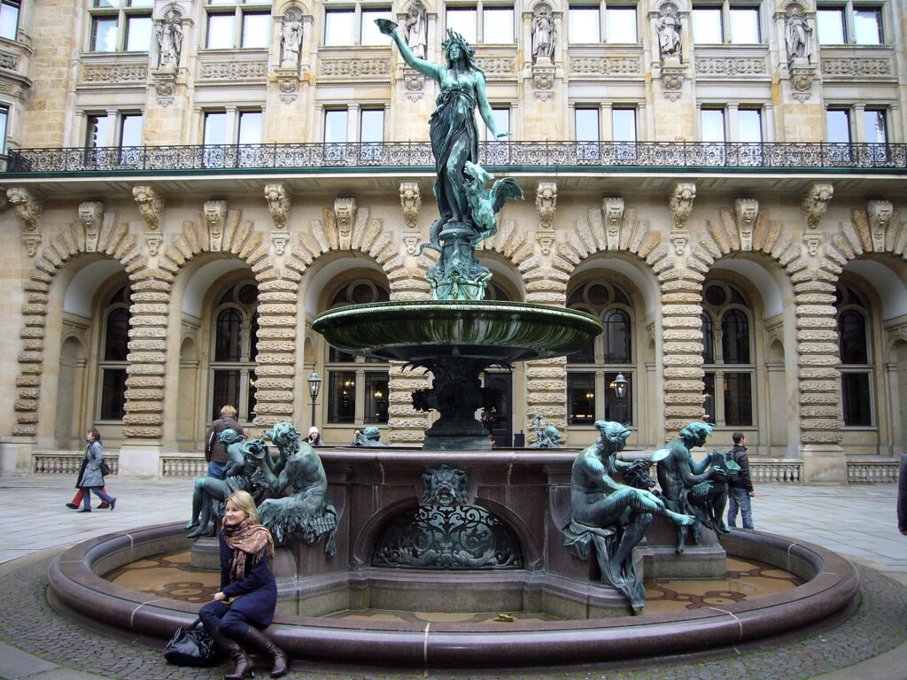 Fontana di Igea fontana, igea, amburgo