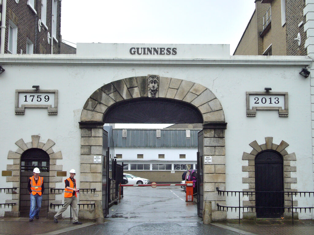 Fabbrica Guinness ingresso, birrificio, dublino, guinness
