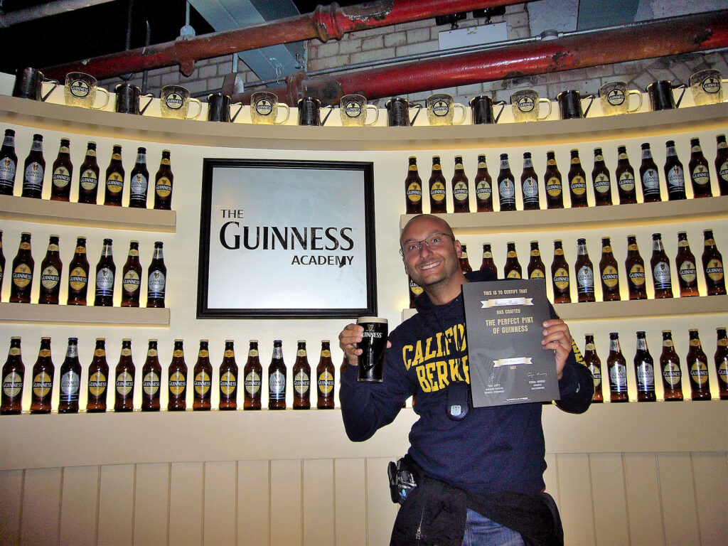 Certificato di spillatore conquistato! birrificio, spillatura, dublino, guinness