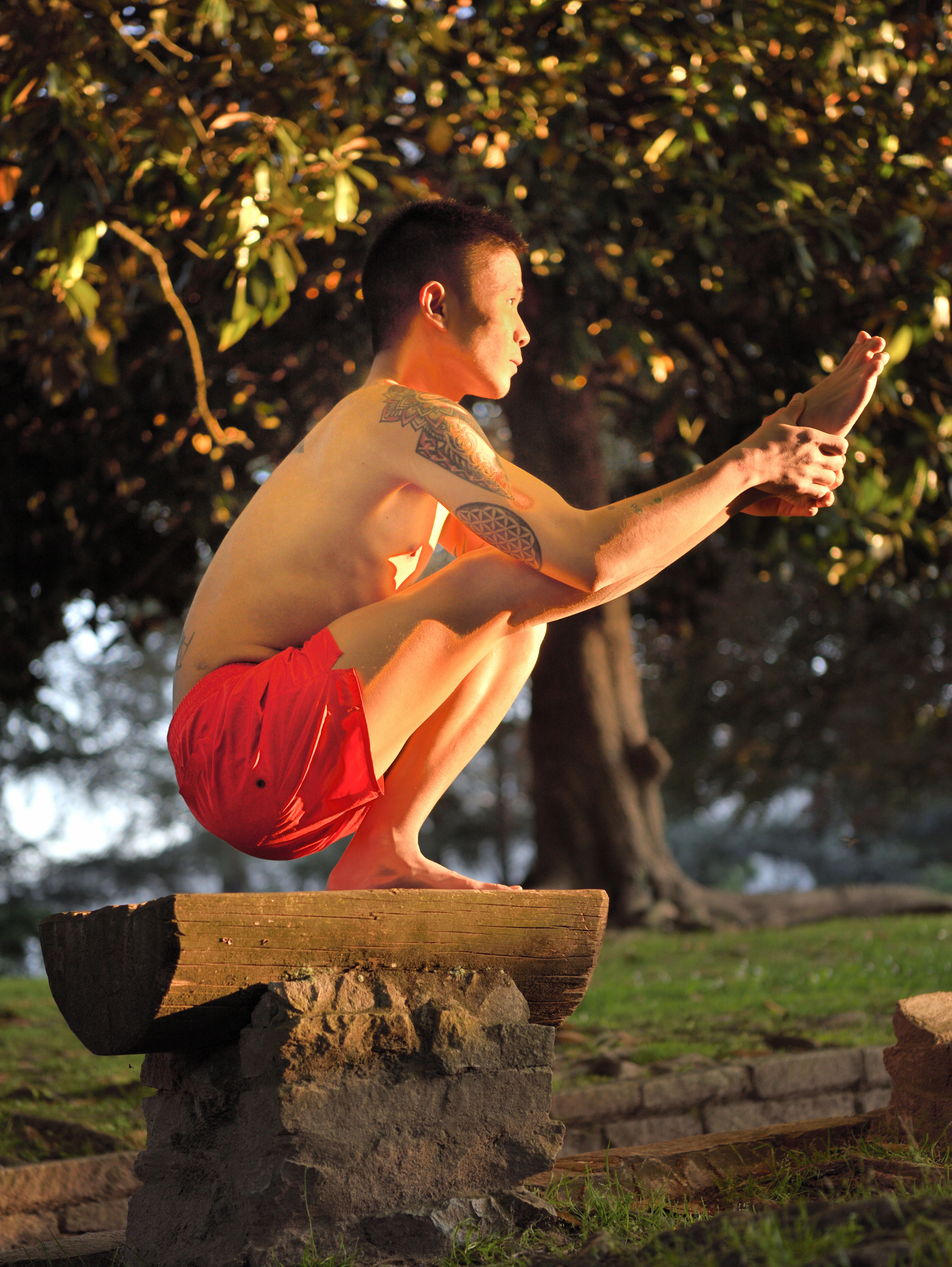 Krounchasana, l'Airone yoga, posizione, yoga