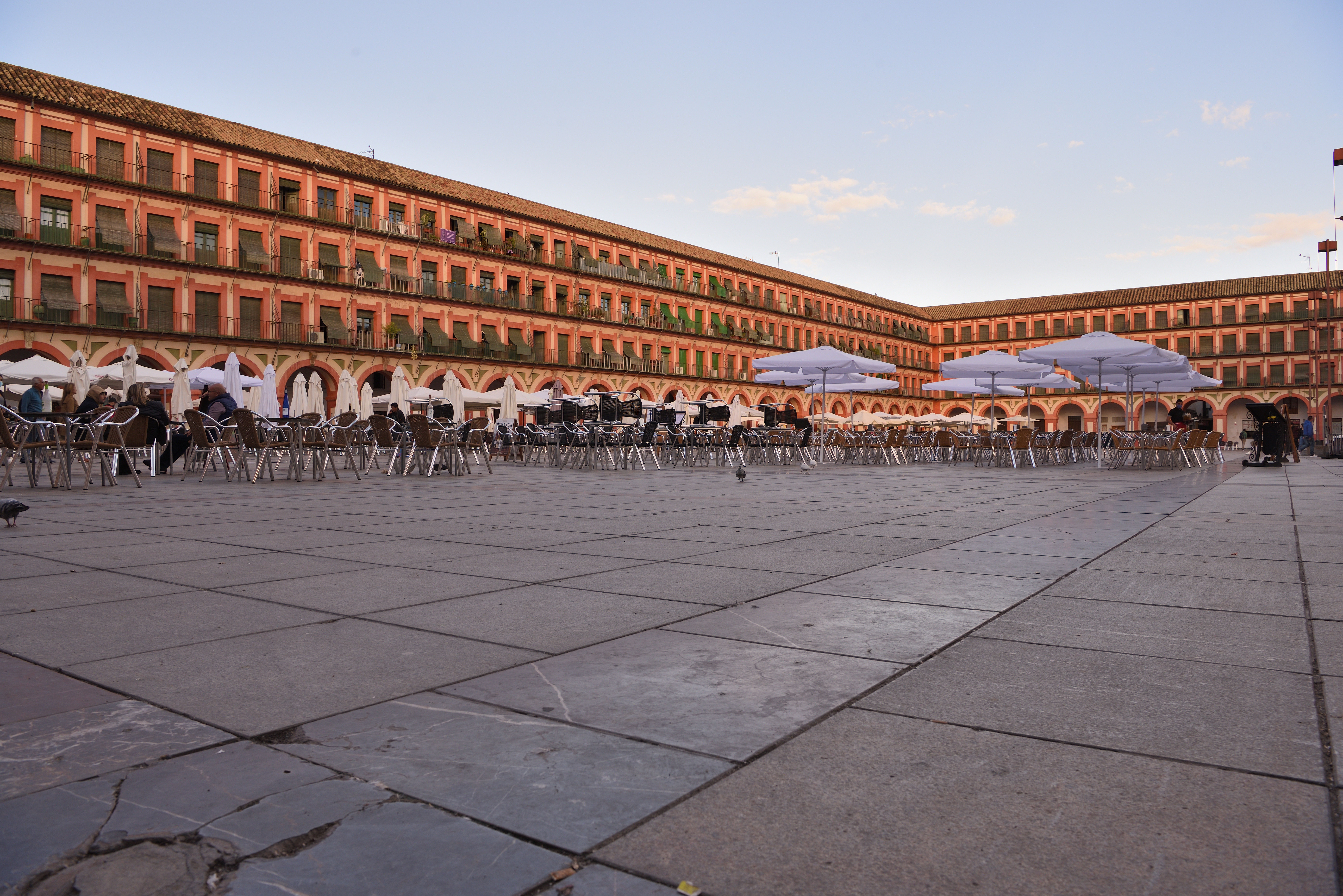 Plaza de la Corredera al tramonto